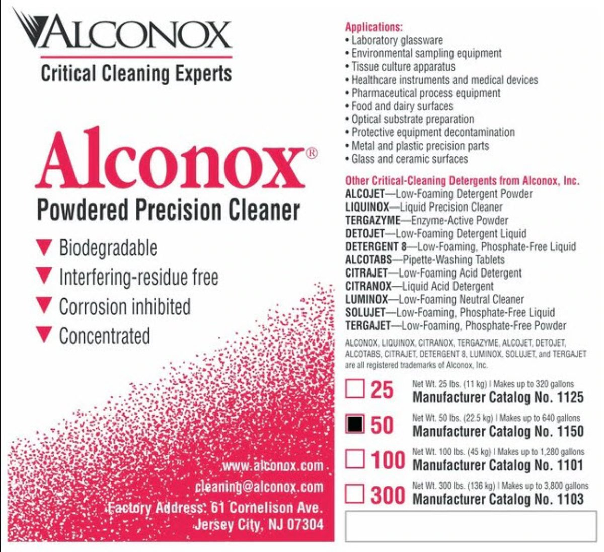 Alconox Cleaner 4lb Box EA1