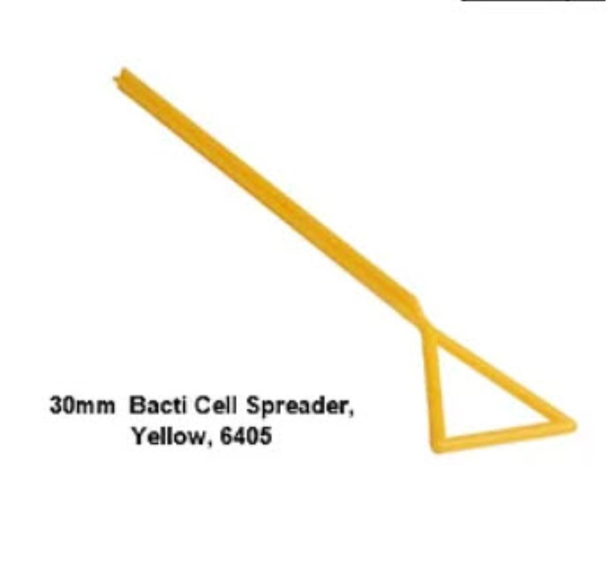 60mm Wide Bacti Cell Spreader, Yellow, CS100