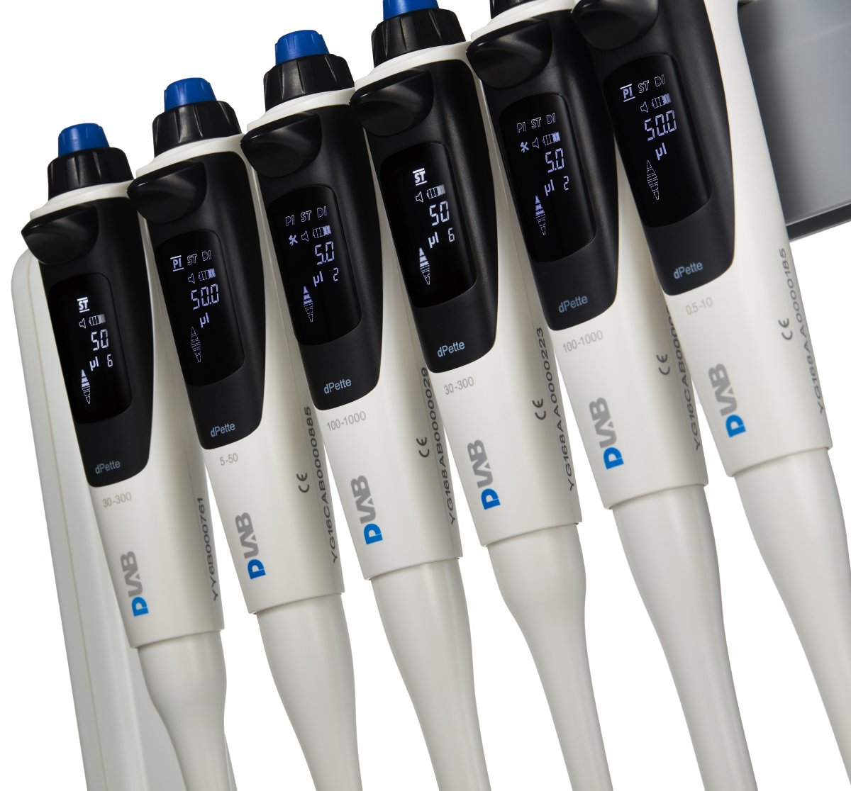 DLAB dPette Electronic Pipette Single-Channel Adjustable Volume from 5-50uL