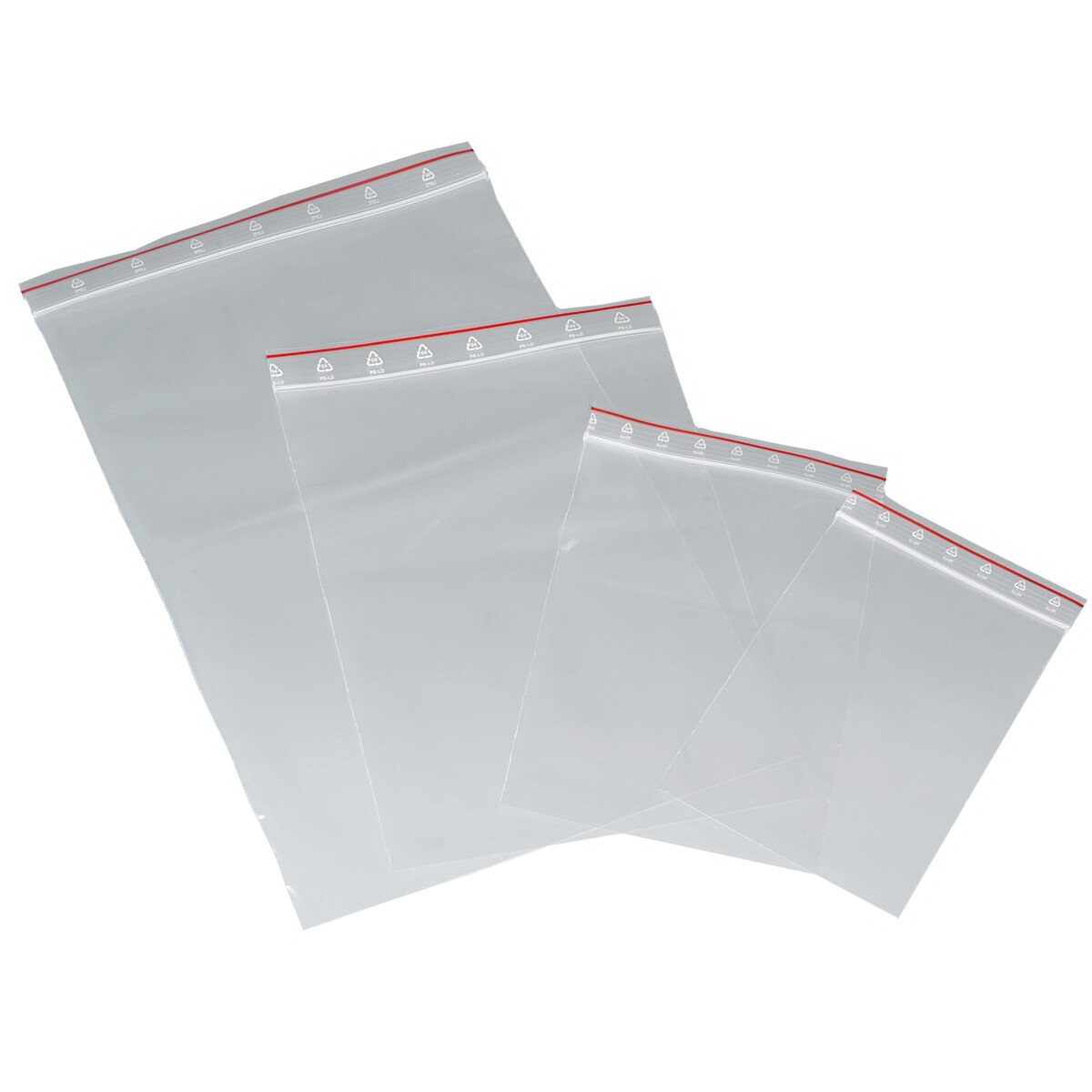 Packaging bag, LDPE transp., 350x250 mm, 4500 ml