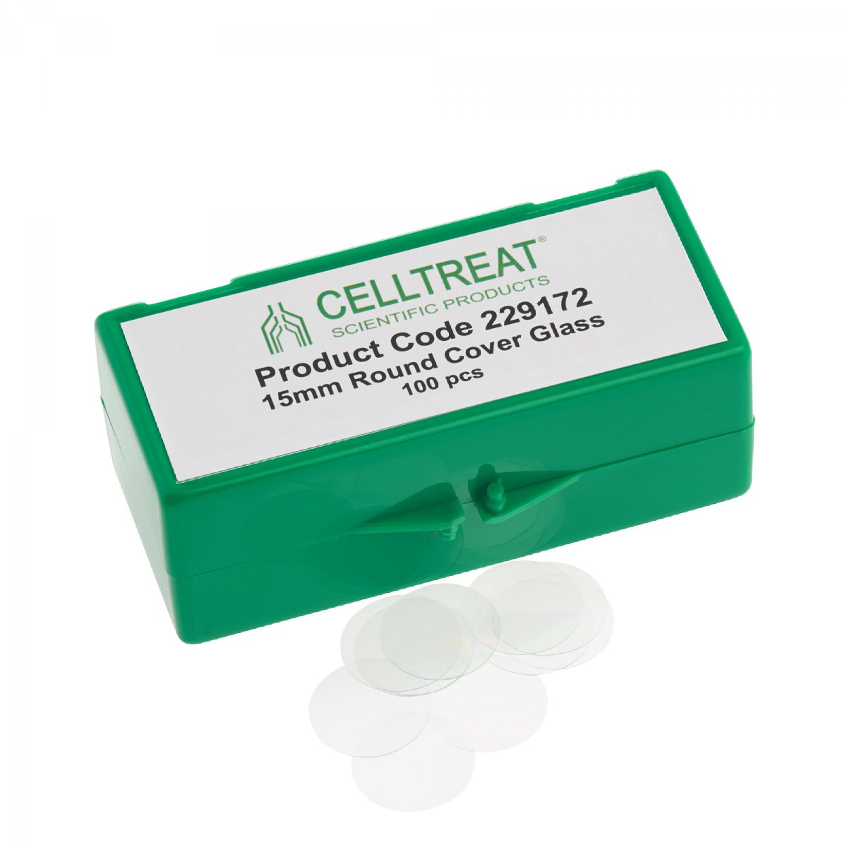 15mm Round Cover Glass, Fits 24 Well Plate, Sterile, CS100