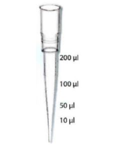 SuperSlik® 250 uL Graduated Low Retention Pipette Tips with UltraFine™ Point for Rainin® LTS Pipettes, in 96 Racks, Sterile, CS9600