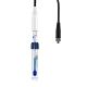 Pre-Pressurized Glass-body pH/Temp. Electrode for Highly Viscous Samples with Strong Alkali or High Temperature