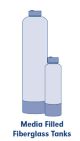 ResinTech Activated Carbon Acid Wash Coconut Shell, Tank Size 6x18in., 0.25cf, NPT 3/4in.