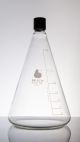 Screw Cap Grad Erlenmeyer Flask ,4000mL With 38mm Cap