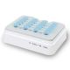 10-position hotplate stirrer, digital with white ceramic top plate. 120V