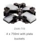 4 x 750ml swing out rotor with buckets