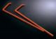 Biologix orange polystyrene sterile l-shaped cell spreader. spreaders, CS500