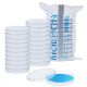 Biologix 90x15mm clear polystyrene sterile petri dish with triple-vented lid, CS500