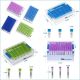 Cryoking sbs 1.0ml external vials ;vial caps color: sky blue. cap shape: f-shape, CS960