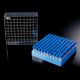 Cryoking 1.5ml clear PP sterile pre-set bottom 2d barcoded cryovials with ext thread and blue caps, CS12