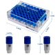Cryoking sbs combo, 1.0ml ext vials + rack;vial caps color: blue. cap shape: f-shape, CS960