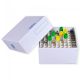Cryoking 3 inch 81 well white plasti-coat™ cardboard freezer boxes. 5 boxes/pack, 20 packs/case, CS100