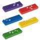 Biologix 80 well PP assorted color (red, blue, purple, green and yellow) microtube racks, CS20