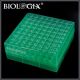 Biologix 2 inch 100 well PP freezer box (dimensions: 132x132x53mm) with removable lid, CS20