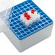 Biologix 3.75 inch 81 well polycarbonate freezer box (dimensions: 132x132x95mm) with removable lid, CS20