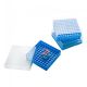 Cryoking 2 inch 100 well blue polycarbonate scan-ready autoclavable cryogenic storage box, CS12