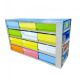 side drawer freezer racks,420x140x240mm, stainless steel, 3x4, hole 12 boxes with 2'' height