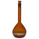 Volumetric flask, USP BBR, A 1000mL NS24/29 glass amber, EA