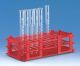 Test Tube Rack, White, 55 tubes to dia.16mm, 5x11, pack of 5