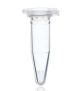 Microcentrifuge tube w/lid closure, N/S clear, 1.5mL, pk1000