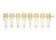PCR 8-tube strip, 0.2mL, yellow, bag of 125