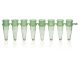PCR 8-tube strip, 0.2mL, green, bag of 125