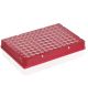 PCR-plate 96-well, Rigid Frame, PC/PP frosted full skirt. Low Profile, 50 pcs transparent, 0,15 ml