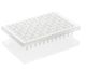 PCR-plate 96-well, Rigid Frame, PC/PP, transp. semi skirt. Stand.Profile 50 pcs .2ml