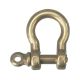 Brass shackle Ø crosspc. 5, wire 4,5, opening 8 mm