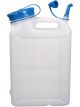 Wide-necked jerrycan, w/o thread, HDPE, 11l, w/cap