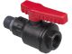 Ball valve PP, 1/2in outer - 1/2ininner, NW 15 mm