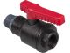 Ball valve PP, 3/4inouter - 3/4in inner, NW 20 mm