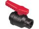 Ball valve PP, 1/2in inner - 1/2in inner, NW 15 mm