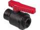 Ball valve PP, 3/4ininner - 3/4ininner, NW 20 mm