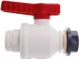 Ball valve food, 1in outer - M42x3 outer, NW 25 mm