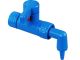 StopCock angled, cap nut 3/4in- spout with nozzle