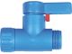 StopCock straight-through, cap nut 3/4in-3/4in outer