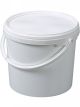 Packaging bucket, PP white, 5 l, w/ closure