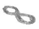Stainless steel chain 316L, length 10 m, Ø 2,3mm