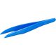 Single-use tweezers, pointed, PS, blue, sterile