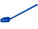 Food scoops, long handle, 100ml, PS blue, sterile