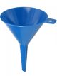 Blue disposable liquid funnel PS, Ø100mm, sterile