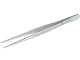 Forceps, stainless steel, sharp, straight, 160 mm