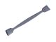 Double spatula, flat, square, AISI 304, 100 mm
