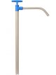 PP barrel pump w/discharge tube, 65 cm, 230ml/str.