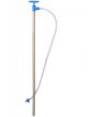 PP barrel pump w/discharge hose/stopcock, 125 cm