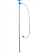 PP barrel pump w/discharge hose/stopcock, 150 cm