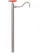 Stainless steel barrel pump w/discharge tube, 57cm
