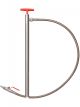 Stainless steel barrel pump w/d. hose/stopc.,57cm